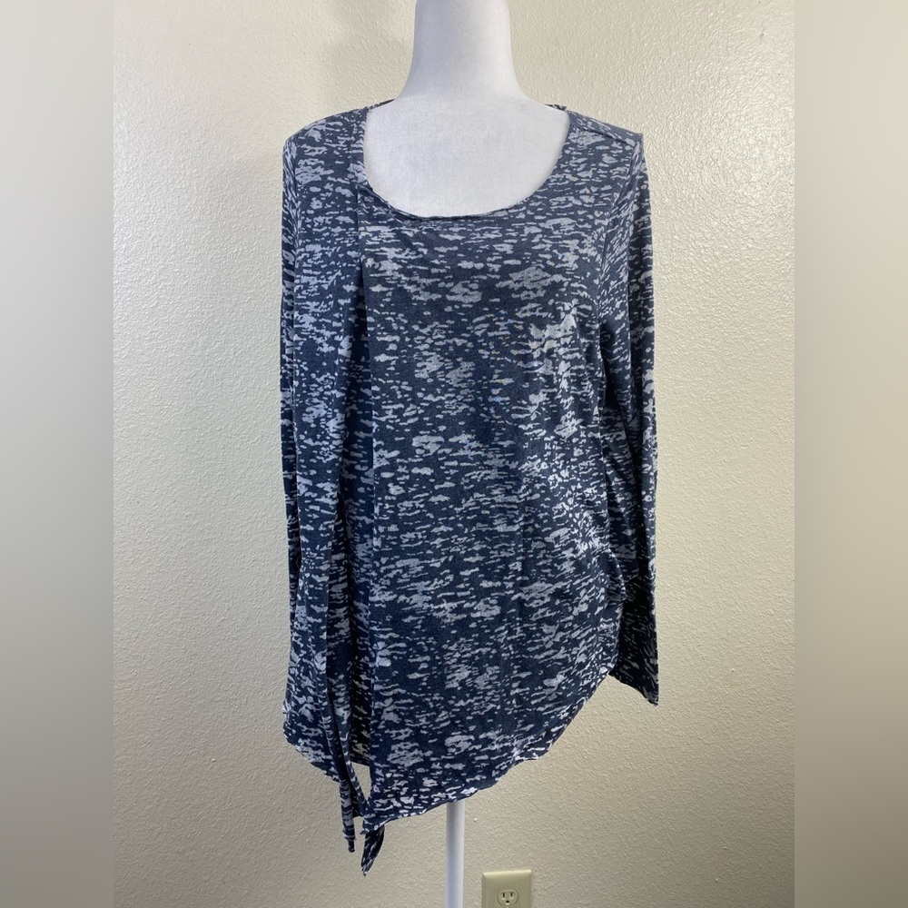 Sundance Gray Long Sleeve Top Women’s Small Tie dye Space dye Lightweight